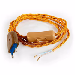 Kit Cordon 2m 2x0,75mm 120 + 80cm Or