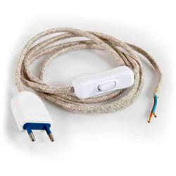 Kit cordon 2m 2x0,75mm 120 + 80cm coton