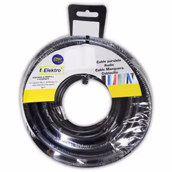 Bobine Câble Plat Noir 2x1mm 20m (AUDIO)