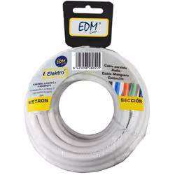 Bobine Câble Plat Blanc 3x1,5mm 10m (AUDIO)