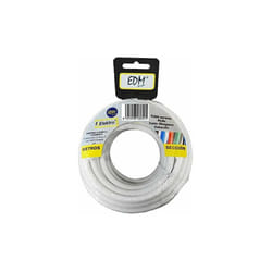 Enrouleur de tuyau tubulaire 3x2,5mm blanc 15mts