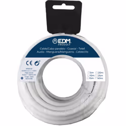 Bobine câble coaxiale alu 5mts edm. . . . Indice de Protection IP : IP20 Couleur : Blanc Certification : CE Garantie : 2 ans  ...