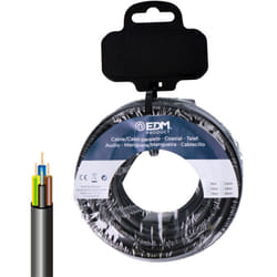 EDM - Tuyau tubulaire vv-k06/1kv 4 g 1,50 mm² noir 20 m