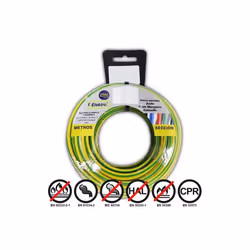Bobine Fil Électrique Flexible 15mm Bicouleur Sans Halogène 10m