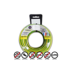 Bobine Fil Électrique Flexible 15mm Bicouleur Sans Halogène 10m