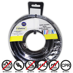Bobine Fil Électrique Flexible 2,5mm Noir Sans Halogène 15m