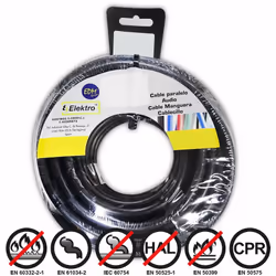 Bobine de câble flexible sans halogène 4mm noir 50mts Bobine de câble flexible sans halogène 4mm noir 50mts EAN: 842599828506 ...