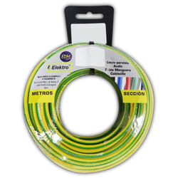 Bobine fil électrique 6mm câble bicouleur 10mts sans halogène
