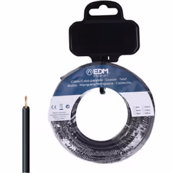 Bobine of 20 m de câble h07z1-k 6 mm² sans halogène free noir