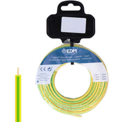 EDM - Enrouleur de câble flexible, 6 mm, bicolore, 25 m, sans halogène 28603