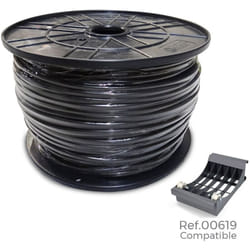 E3/28971 bobine câble acrylique 1KW 2X1,5MM noir 200MTS (bobine grande Ø400x200mm)