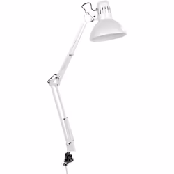 Lampe (architecte) modèle melbourne avec pince de fixation e27 couleur blanche Puissance maximale : 60w. Tension : 220-240v 5 ...