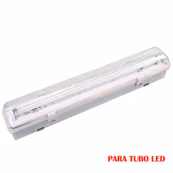 Réglette Fluorescent Etanche Pour Tube Led 1x9w. (EQ. 18w) Taille: 65cm (longueur). Couleur Blanche Ip65. (TUBE Non Inclus) T ...