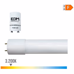 Tube LED EDM F 18 W T8 1900 Lm Ø 2,6 x 120 cm (3000 K) (3200 K)