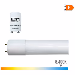 Tube Led T8 14w 1080lm 6500k Lumière Froide (EQ.30W) Dimensions: Ø2,6x90cm 25000h Ac 220-240v Classe Énergétique: F Angle D'o ...