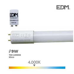 Tube LED EDM F 9 W T8 900 Lm Ø 2,6 x 60 cm (4000 K)