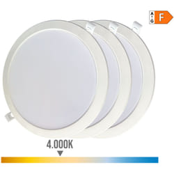 EDM - Downlight led 31568 18 w ø 22 x 3,2 cm 3 unités (4000 k) - Marque : Produit - ean : 8425998315684