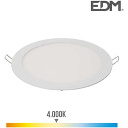 Downlight LED 20W rond ∅22,5cm Blanc - Blanc Naturel 4000K