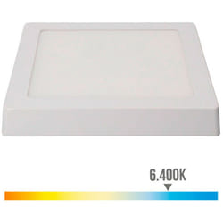 EDM - Downlight Led à Surface Carre 20w 1500lm 6400k Blanc Lumière Froide 22,5x22,5x4cm