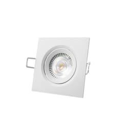 EDM - Spot led encastrable 5W - 380lm - 6400K - Cadre blanc - 31655