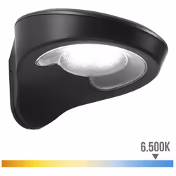 Applique Solaire 1,8W 155Lm 6 500K Avec Capteur Couleur Noire Edm. 31 Led. Panneau Solaire 6V 1.8W Polycristallin, Comprend B ...