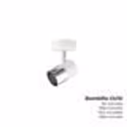 Applique murale - EDM - Blanc argenté - GU10 - 50W - Installation facile
