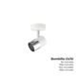 Applique murale - EDM - Blanc argenté - GU10 - 50W - Installation facile