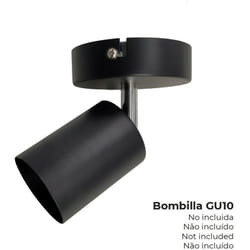 Lumière EDM ø 9 x 5,6 x 14,2 cm Noir GU10 50 W