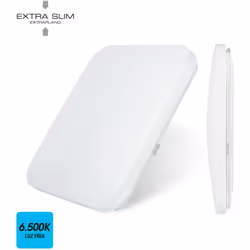 Applique Plafonnier Led EDM 6,500K 18W - 1260 Lumens 28x28x6,3cm