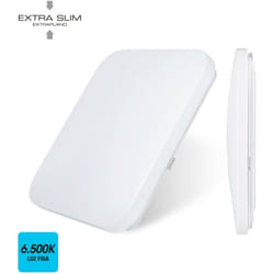 Applique Plafonnier Led EDM 6,500K 18W - 1260 Lumens 28x28x6,3cm