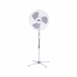 Ventilateur sur pied EDM 45W - 40cm - Blanc 33500