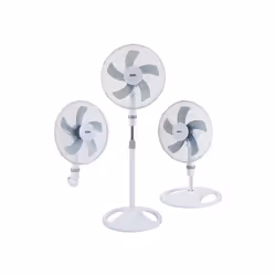 EDM 33530, Ventilateur à lame domestique, Blanc, Sol, Mur, 40 cm, 2082 m³/h, 1070 - 1330 mm