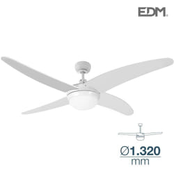 Ventilateur de Plafond avec Lumière EDM Caspio Blanc 60 W