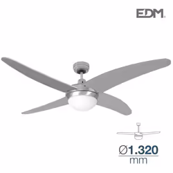 Ventilateur de Plafond avec Lumière EDM Caspio 60 W Chrome