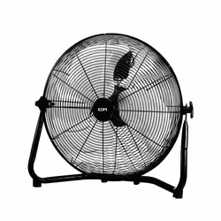 EDM 33935, Ventilateur de sol industriel, Noir, Blanc, 45 cm, 64,7 dB, 5340 m³/h, Secteur