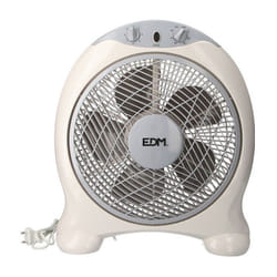 Ventilateur de Bureau EDM Gris Blanc 45 W