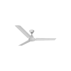 EDM - Ventilateur De Plafond Industriel Blanc Puissance : 60w Palmes : Ø120cm Avec Contrôleur Mural