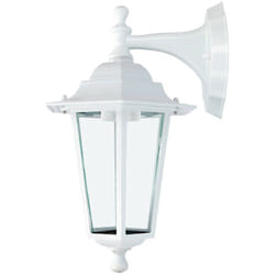 Aplique En Aluminium Et Verre Murale. Ip44 E27 60w Couleur Blanche ø19.5x21x32cm Modèle Zurich EDM