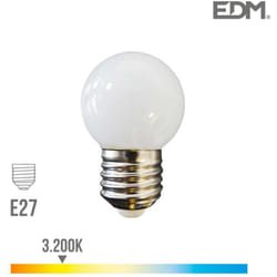Ampoule led E27 1,5W Ronde équivalent à 15W - Blanc Chaud 3000K