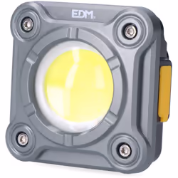 Mini projecteur de travail à led 1000lm 20w cob edm. 3 niveaux de puissance, faible, élevé et stroboscopique. Comprend une ba ...