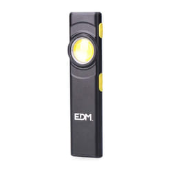 Lampe de poche LED ultra mince en aluminium, 5W, 8 modes, IP44 EDM 36113