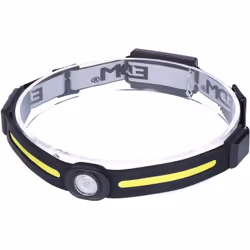 LAMPE FRONTALE LED, LUMIÈRE CENTRALE 3W, 6500K, 130 lm. BANDE LED 5W LUD, 6500K, 3 MODES : 310lm / 110lm / 370lm (3W + 5W LED ...