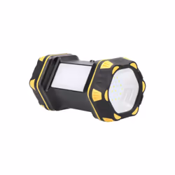 Présentation : Cette torche à main LED rechargeable - EDM - 400lm dispose d'un spot avant et d'un éclairage latéral. Elle est ...