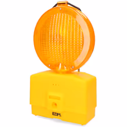 EDM Balise Panneau de signalisation Construction PVC 8000 Lm 18,6 x 9,5 x 37 cm
