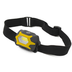 EDM 36385 torche et lampe de poche Noir, Jaune Lampe frontale LED
