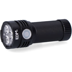 EDM - Lampe de poche rechargeable 3 led 30W, 4 modes, IP54 36406
