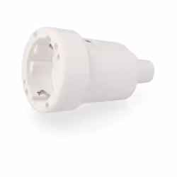 Prise Étanche En Caoutchouch 10/16a 250v T/Tl Ip44 4,8mm Blanche Sous Film Rétractable Edm