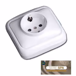 Schuko T/Tl Surface Prise SÉRIE Spa (SAC Blister)