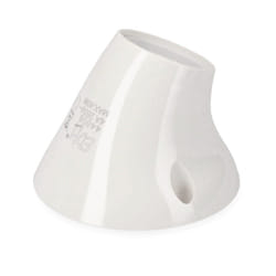 Douille Murale Courbe E27 - Fixation Thermoplastique Blanc - Tension AC250V EDM