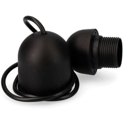 EDM - Kit De Suspension Noir E-27 Longueur 80cm